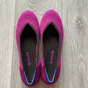 Rothy’s magenta flats -10.5